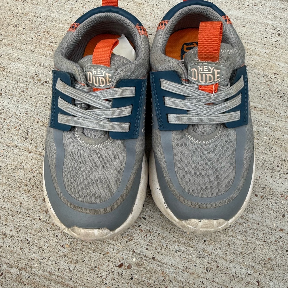 Hey Dude Kids Gray Sneakers toddler size 9